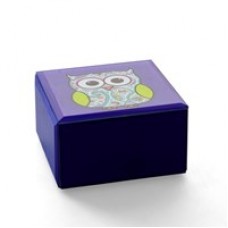 Jewelry Box - Glass Jewelry Box With Owl On